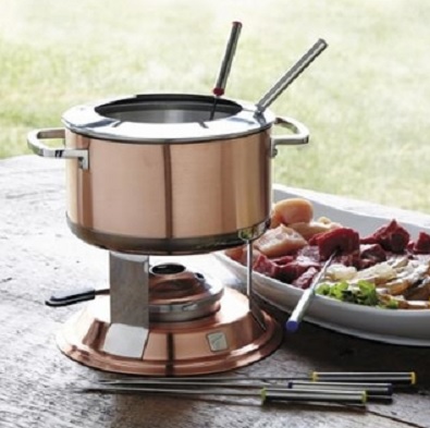 Holiday Gift Guide 2015:   3-in-1 Copper Fondue Set from TRUDEAU LUMINA 